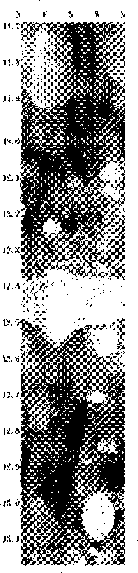 Profound unconsolidated formation visualized detection method