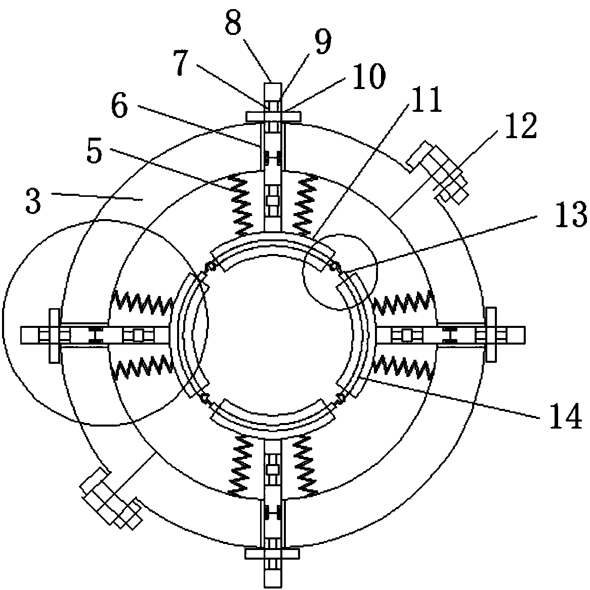 Tree stabilizing device used for forestry planting