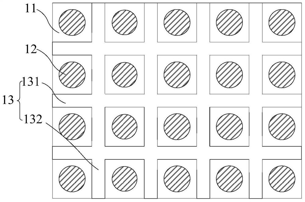 Micro light-emitting diode array substrate and micro light-emitting diode transfer method