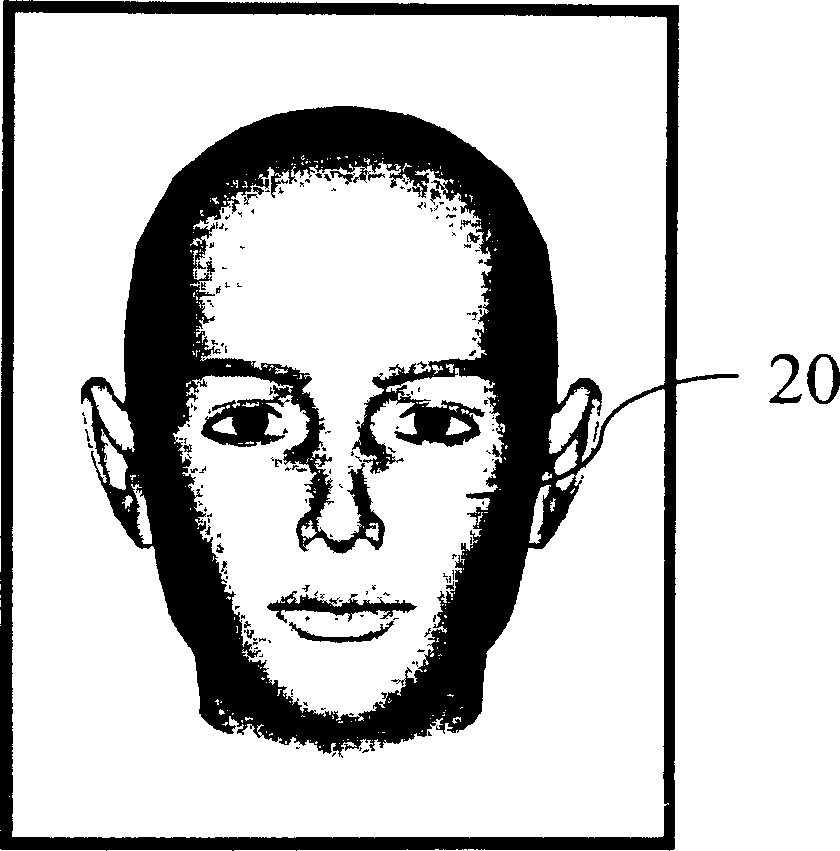 Method for quick establishing human face image planar model