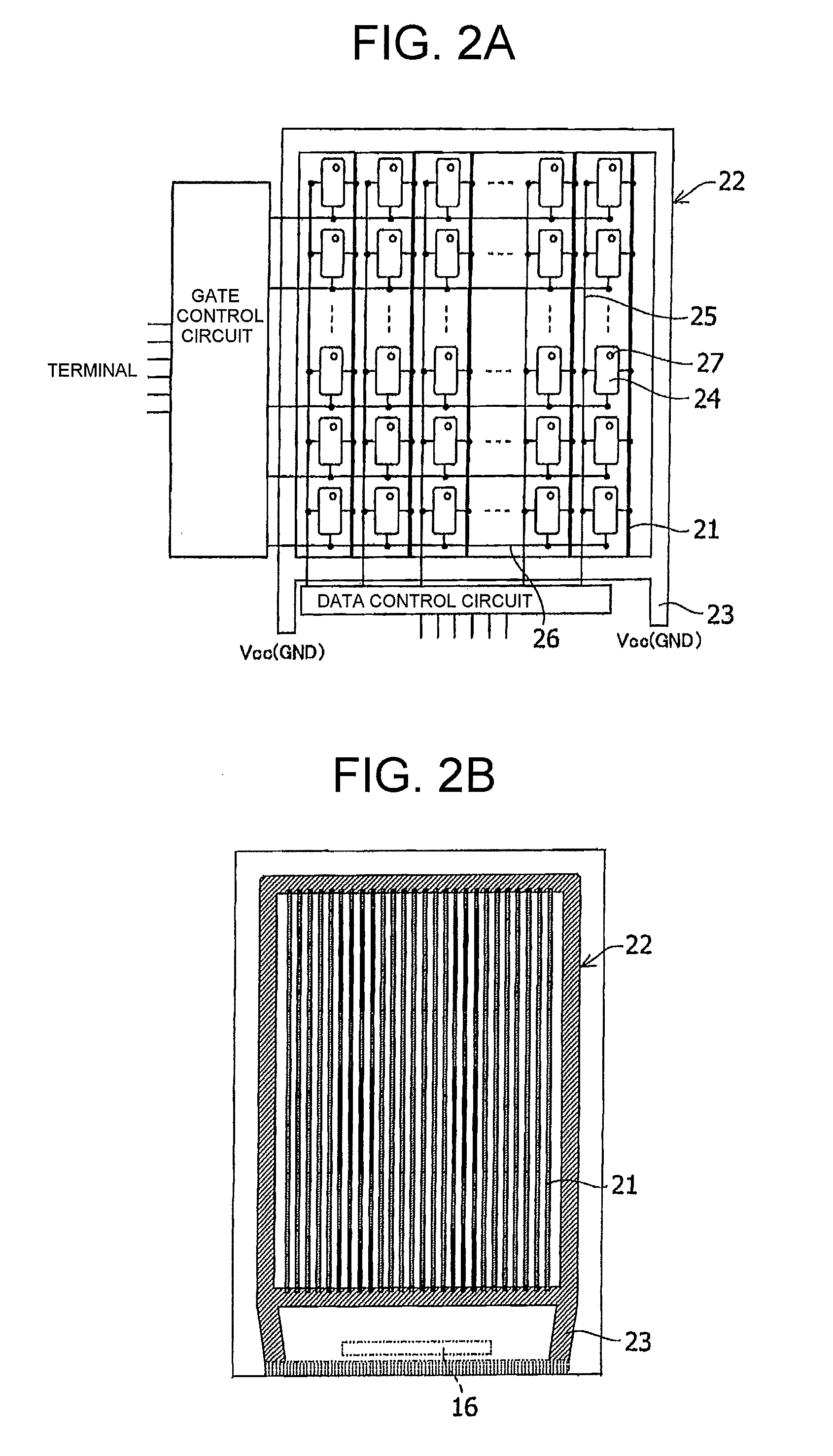 Surface-emitting display device