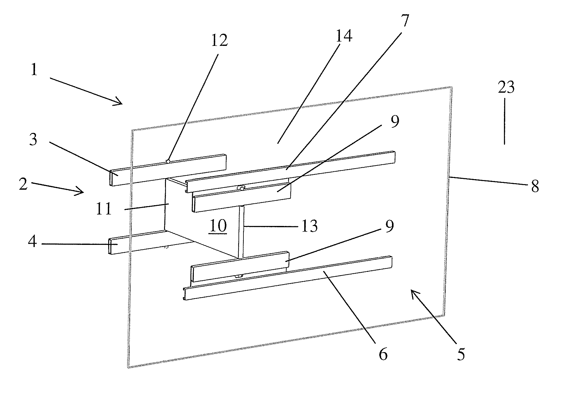 Turnable wall mount for display