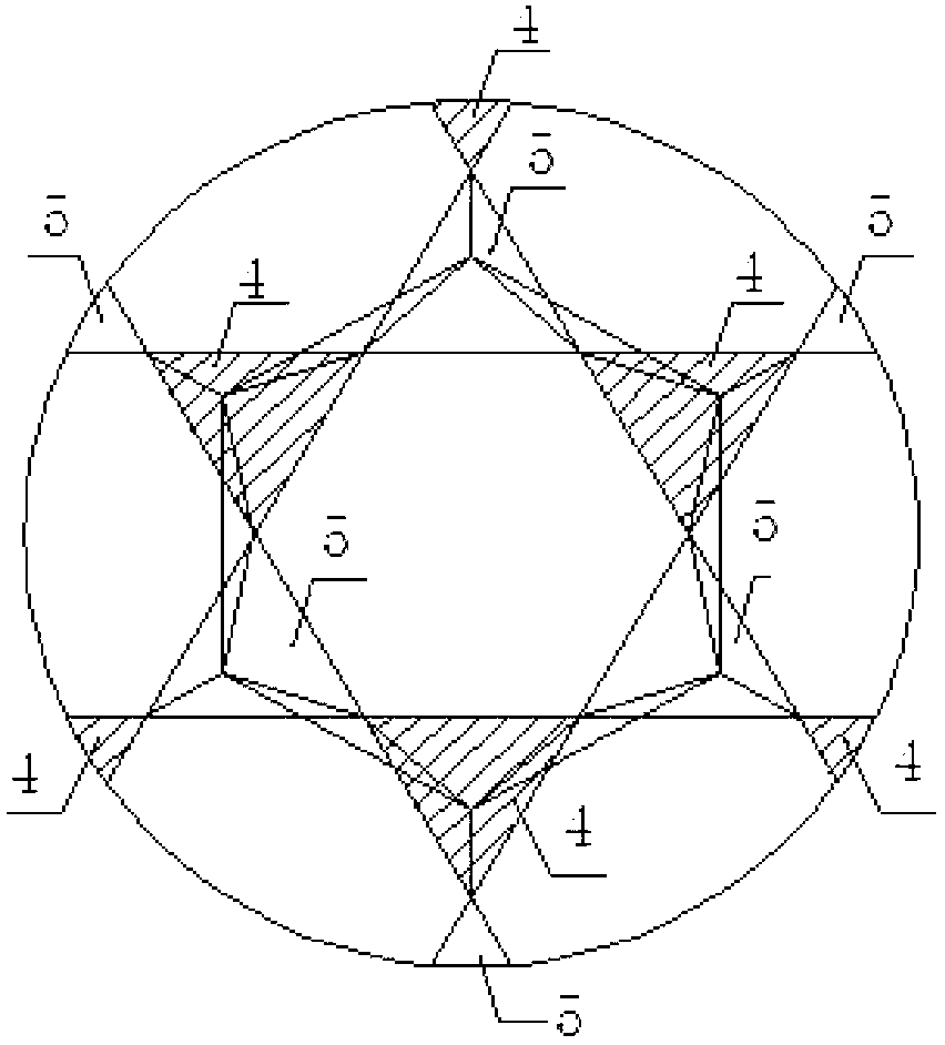 Splitting method of basic unit of honeycomb-shaped triangular conical mesh shell structure