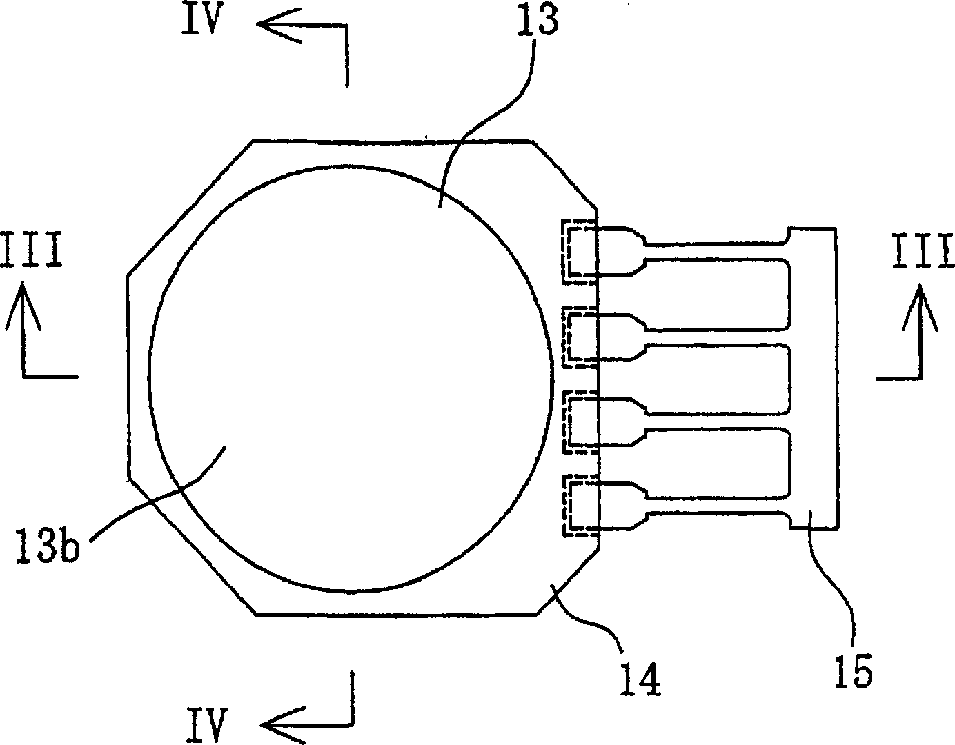 Absolute pressure type pressure sensor