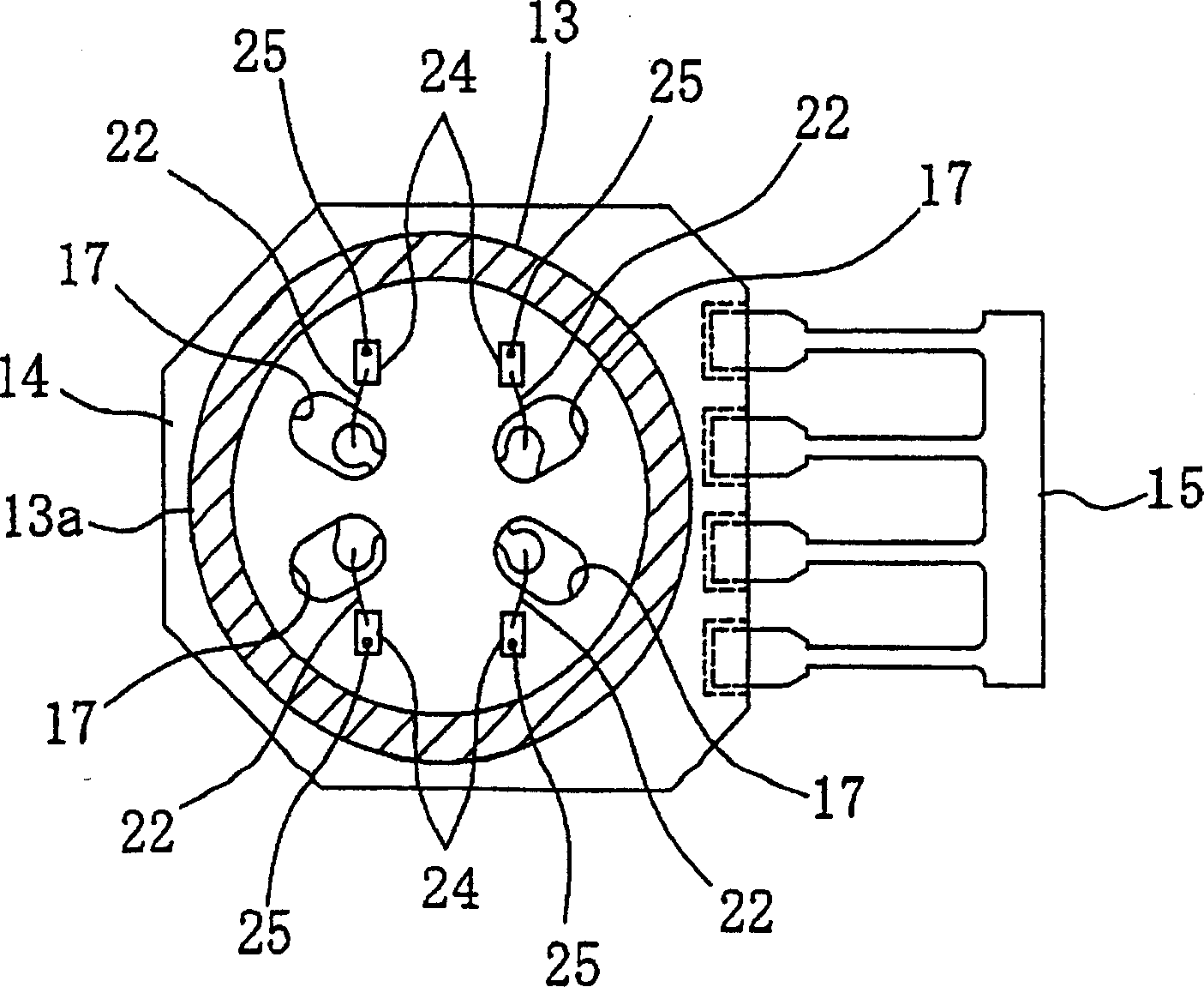 Absolute pressure type pressure sensor