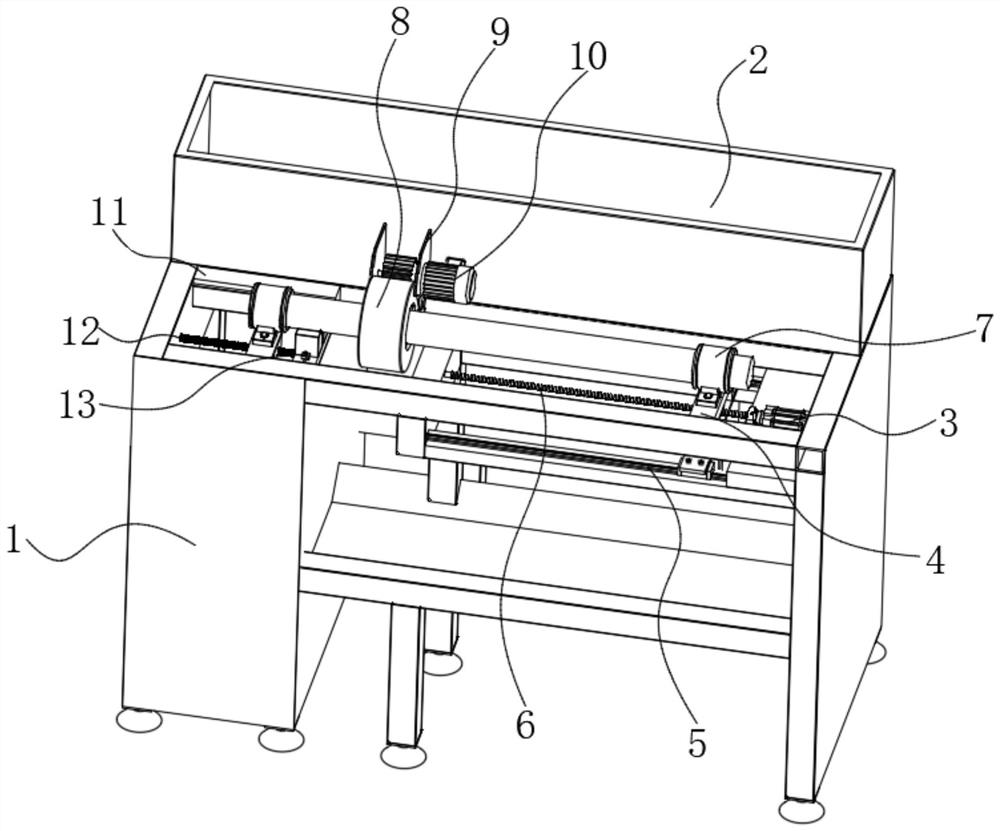 A polishing device for machining mechanical parts