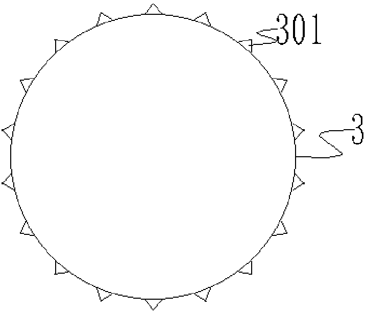 A layered cotton opening device for textile