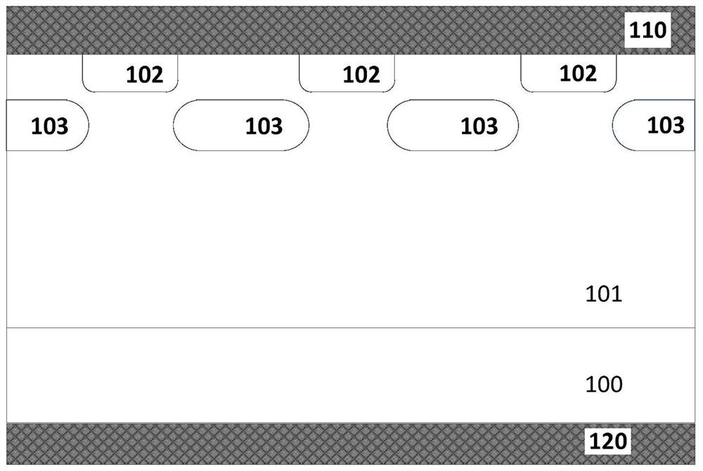 A kind of semi-floating structure sic SBD device and preparation method thereof