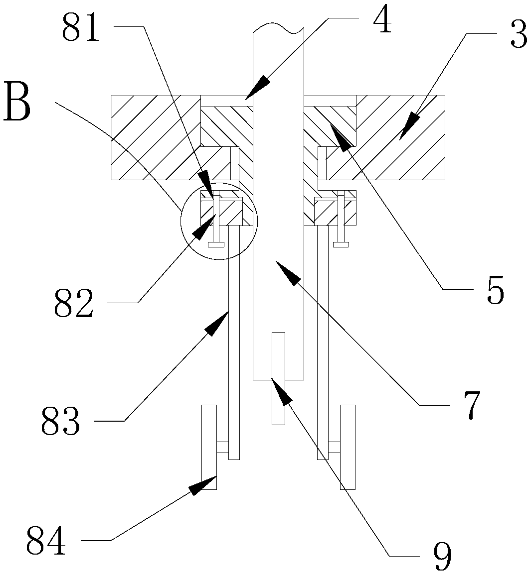 Cutting device for textile