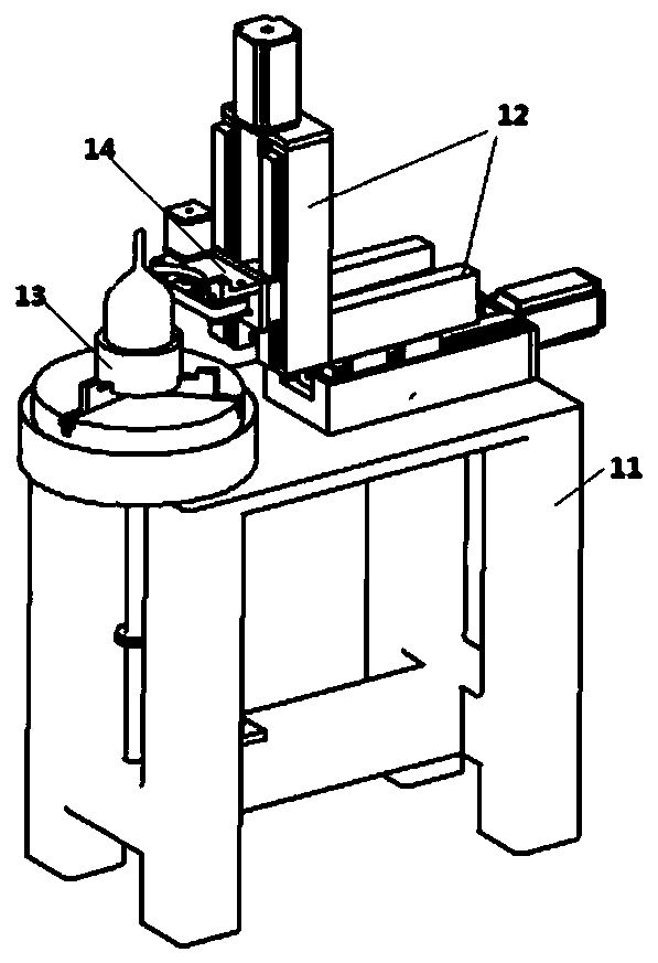 Tellurium-zinc-cadmium crystal surface polishing device