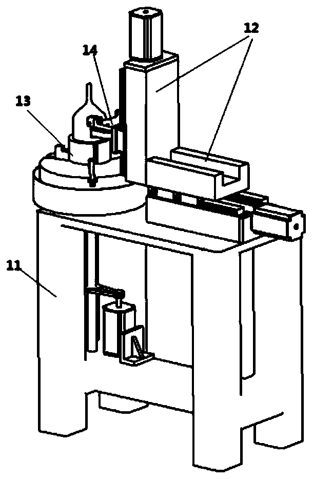 Tellurium-zinc-cadmium crystal surface polishing device