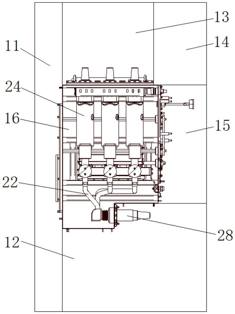 Gas-insulated switchgear and gas tank thereof