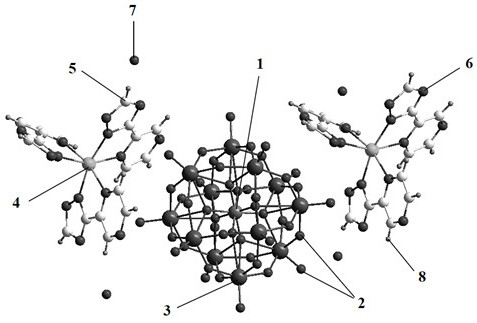 Preparation and photocatalytic application of a multi-acid-based iron metal-organic hybrid material