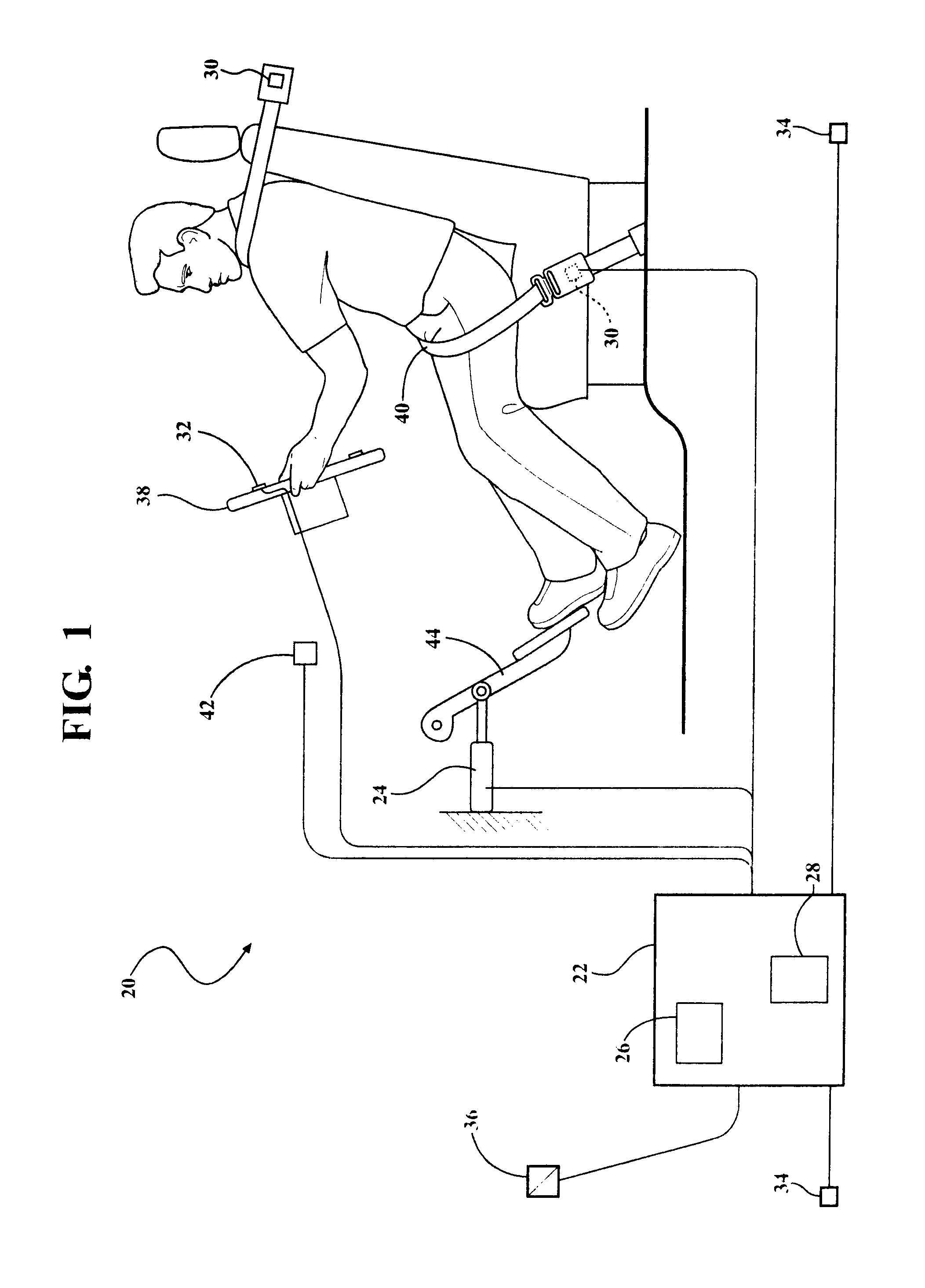 Method and system for controlling the behavior of an occupant of a vehicle