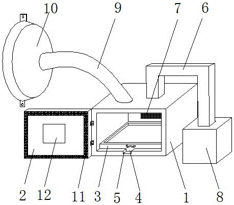 Wood processing dust collection device