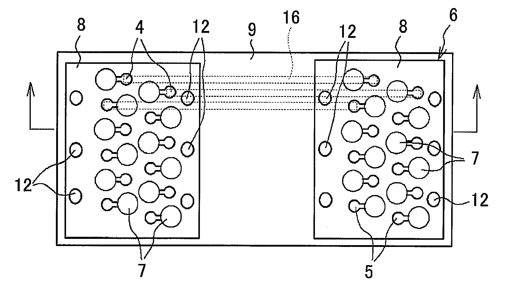 Photo-electric conversion apparatus with alternating photoelectric conversion elements