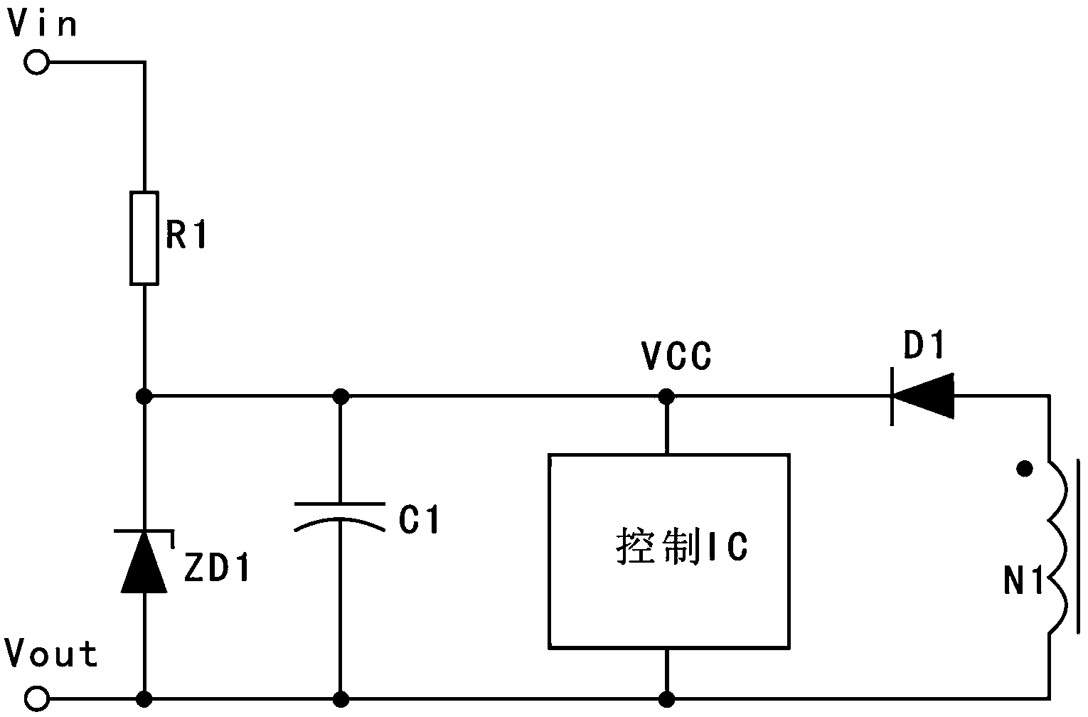 Semiconductor starting device based on triode charging and manufacturing process of semiconductor starting device