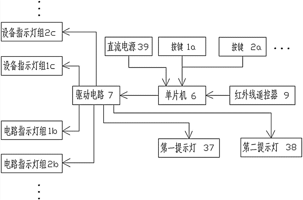 Practical training platform prompting device for automobile electrical system