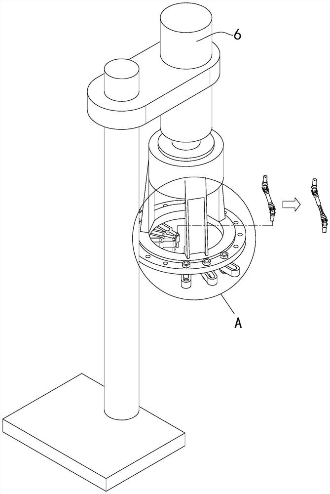 Multi-station multi-hole tapping device for door lock fixing plate