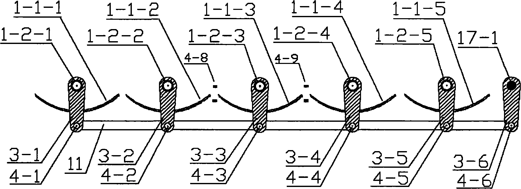 Light concentrating and collecting device of solar energy thermoelectric unit by parabolic cylinder