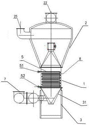 Calcinator for industrial by-product gypsum