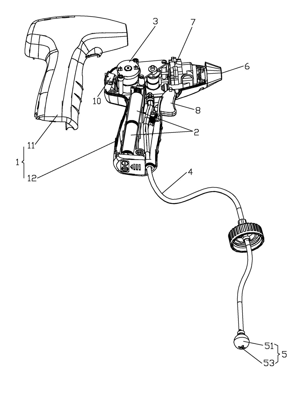 Diaphragm pump sprayer