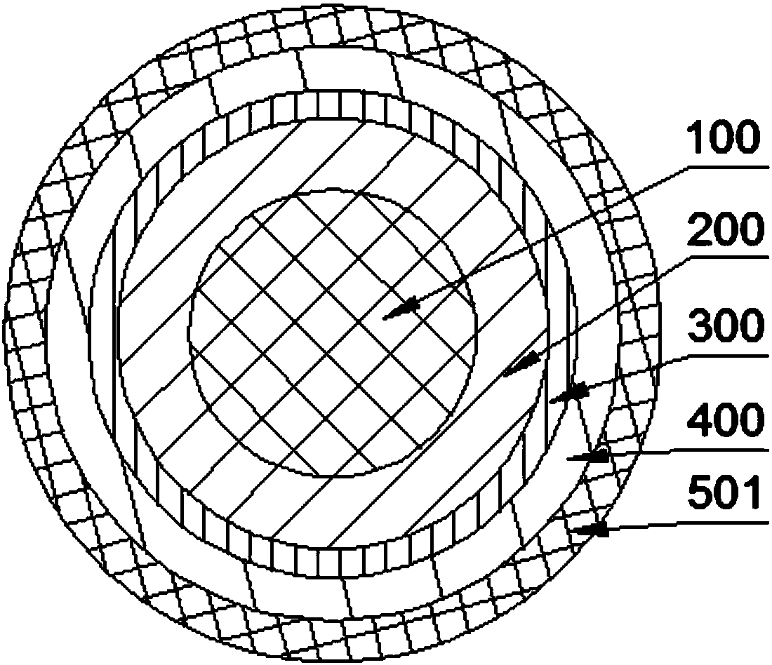 Radiation-free carbon fiber electric heating cable and heating device