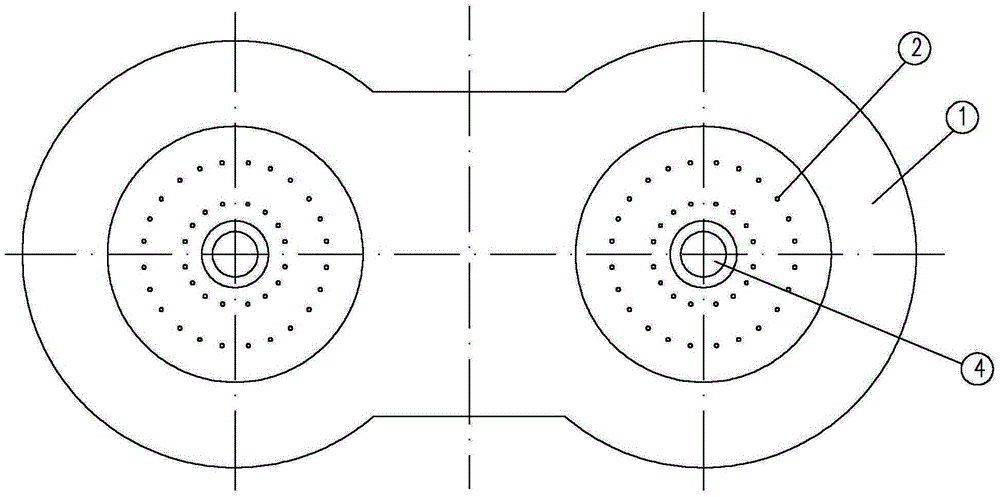 Sleeve type double-hearth shaft kiln