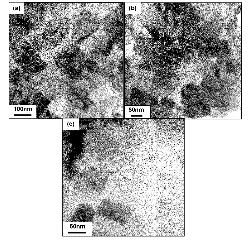 Method for preparing compact nanocrystalline WC-Co hard alloy block material with small grain size