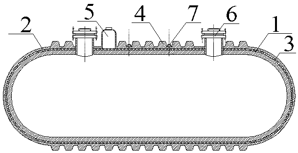 Buried glass fiber reinforced plastic double-wall oil storage tank monitored through liquid medium and preparing method of buried glass fiber reinforced plastic double-wall oil storage tank