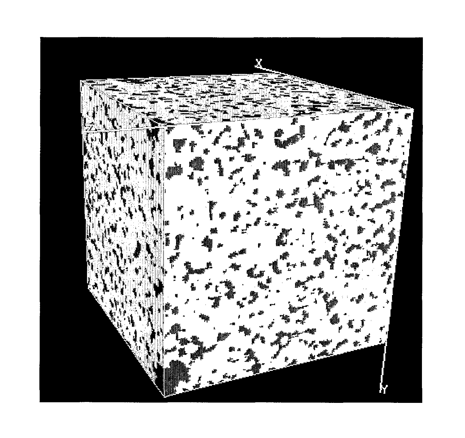 Numerical method of calculating heat, mass, chemical and electric transport for three-dimensional porous solid