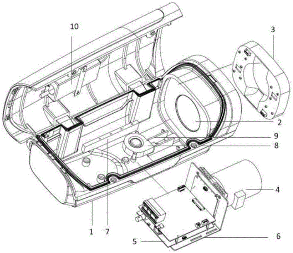 Camera and infrared lamp fixing seat used for the same