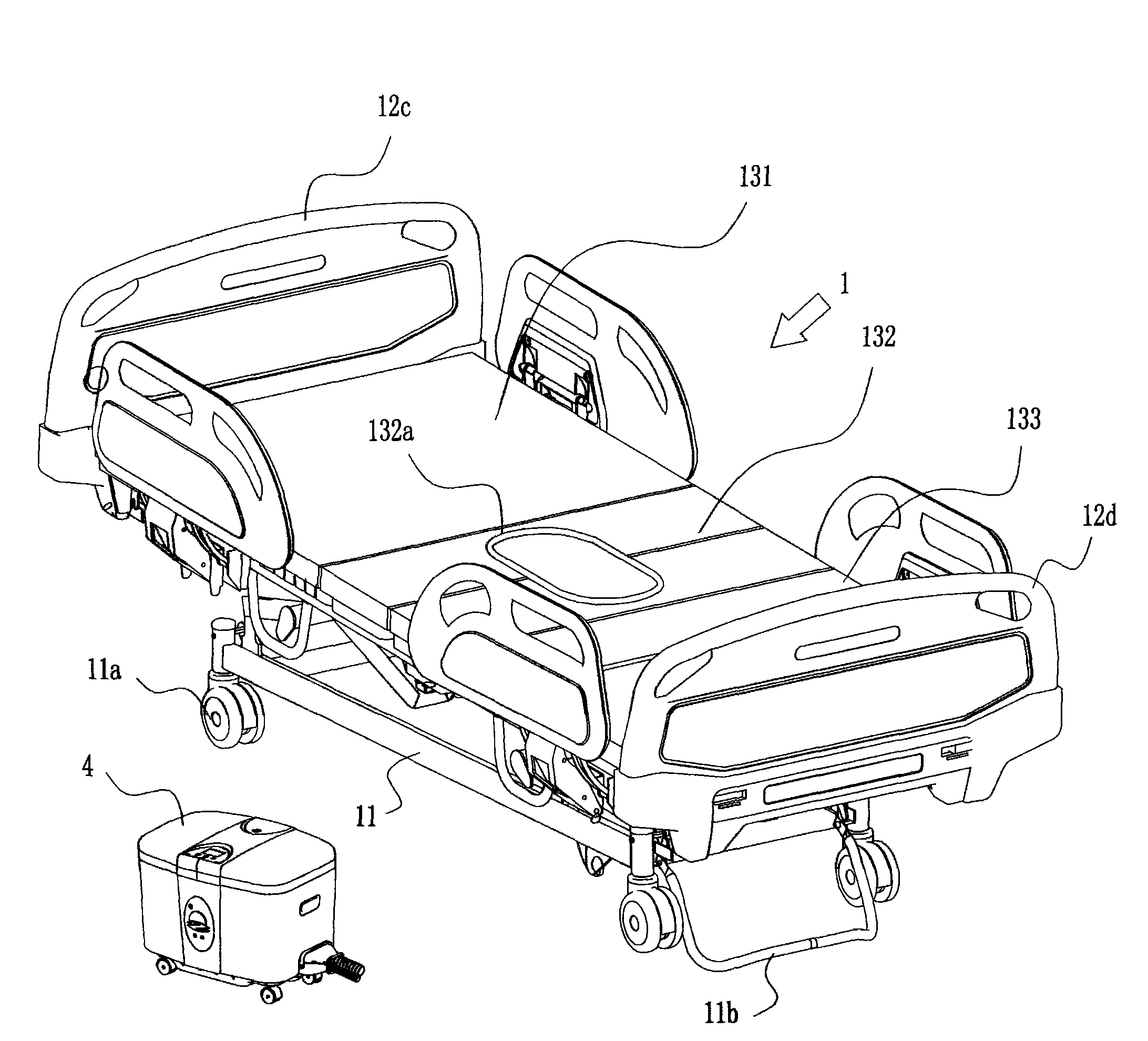 Intelligent nursing bed