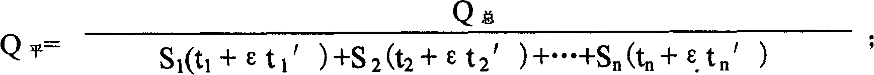 Method for measuring quantity of heat consumed by each home under identical temperature