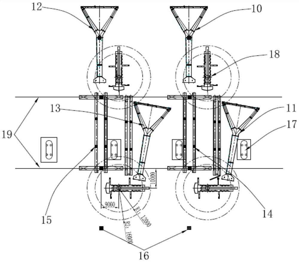 Installation and construction process for 1000-ton hoisting and transporting frame equipment