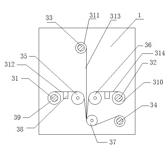 Nano fiber net forming device