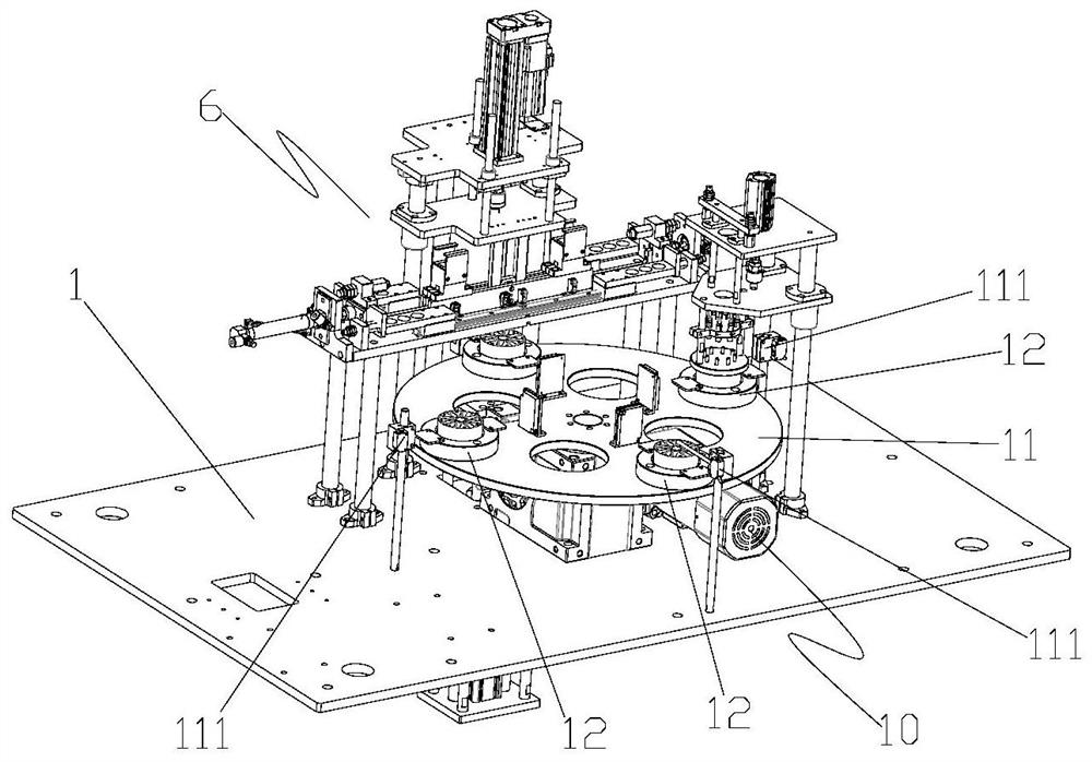 Automatic assembling equipment for rotor iron core magnetic shoes