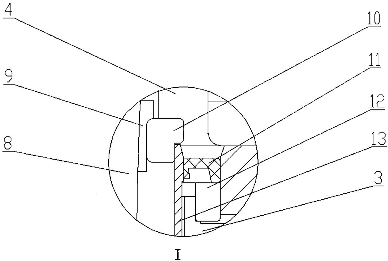 Robot rotating seat structure based on dustproof and moisture-proof sealing