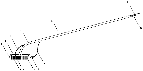 Wet-dry dual-use photovoltaic module cleaning brush