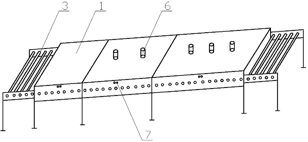 Heat stamping forming board heating furnace