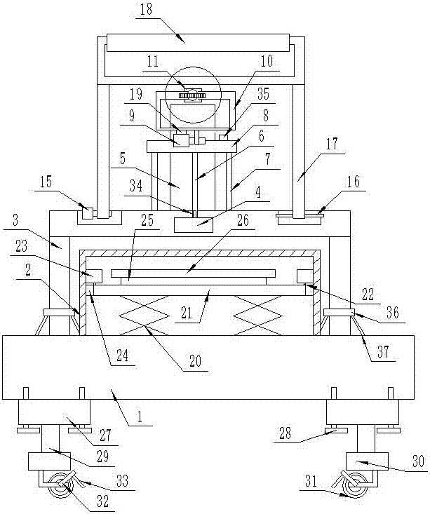 Device for automatic painting of indoor wall surface