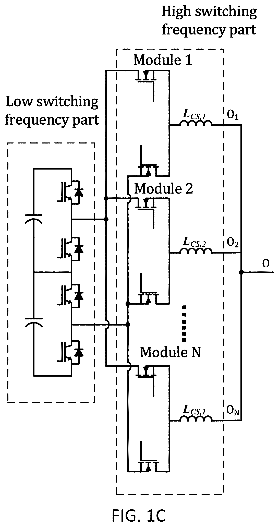 Internal paralleled active neutral point clamped converter with logic-based flying capacitor voltage balancing