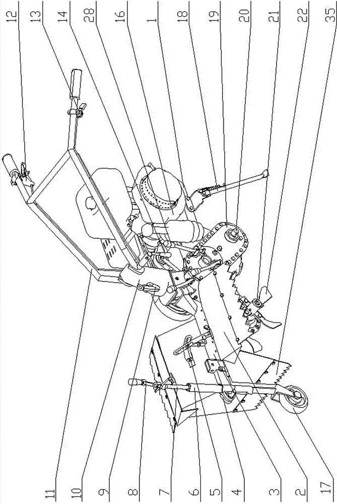 Cultivator-hiller suitable for operation between ridges