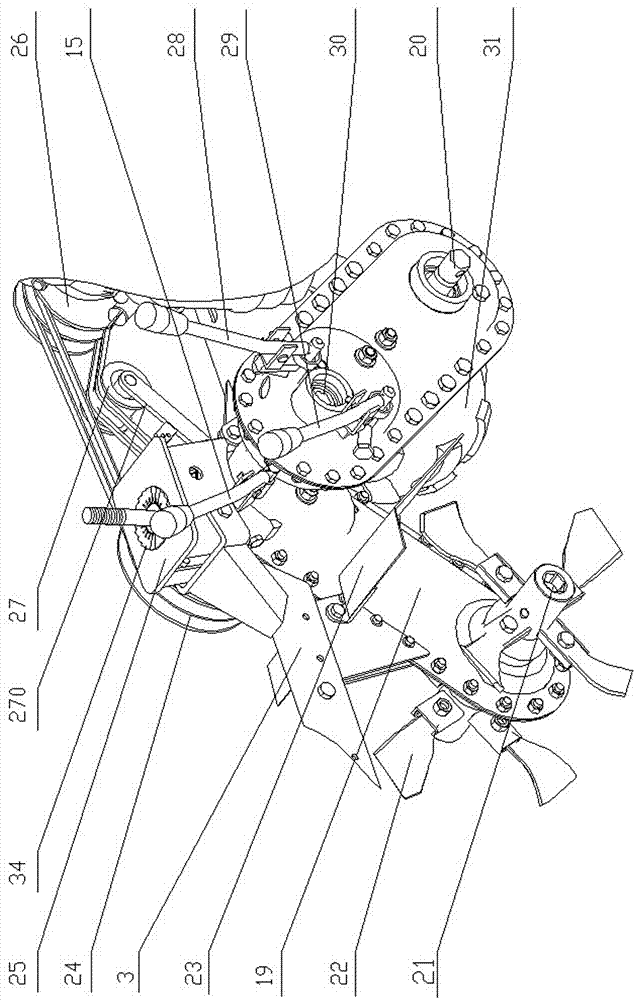 Cultivator-hiller suitable for operation between ridges