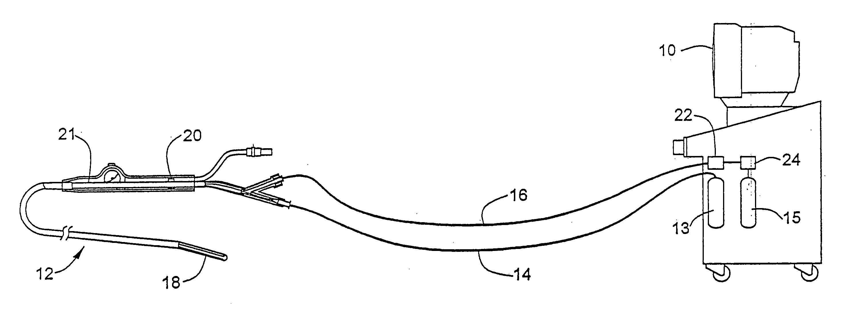 Leak detection system for catheter based medical device