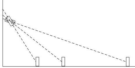 Monocular real-time distance measurement method based on target pixel area and aspect ratio