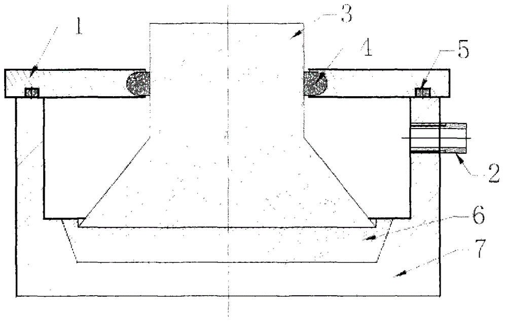 Negative-pressure casting sealed tank for aluminum impeller