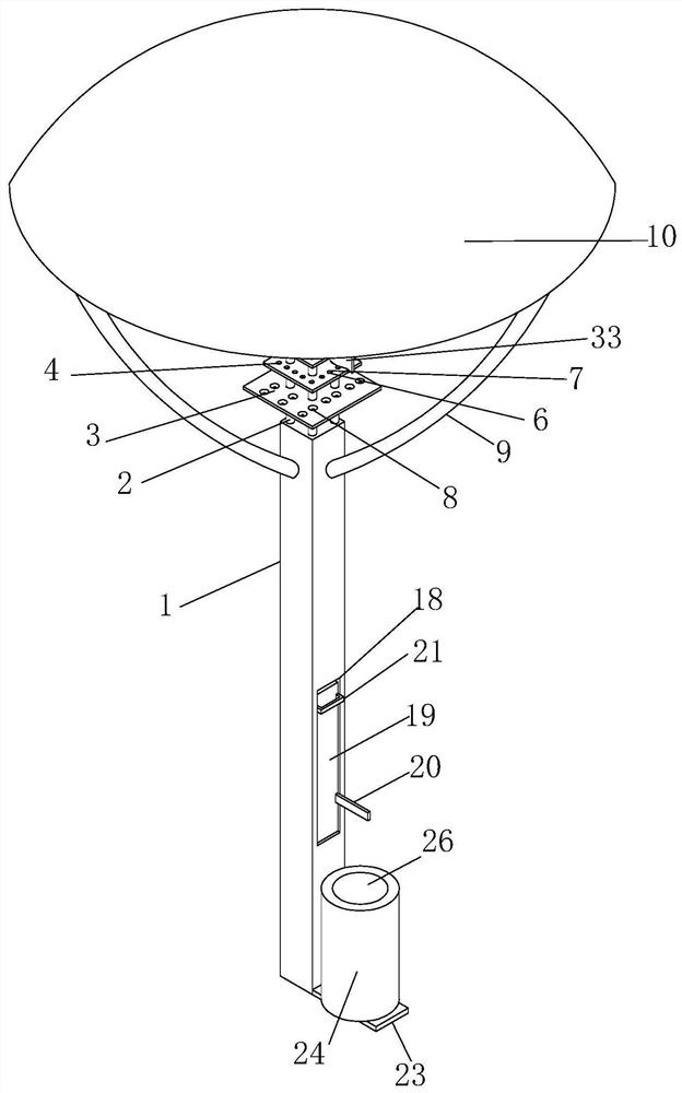 Novel energy-saving multifunctional laser street lamp lighting device