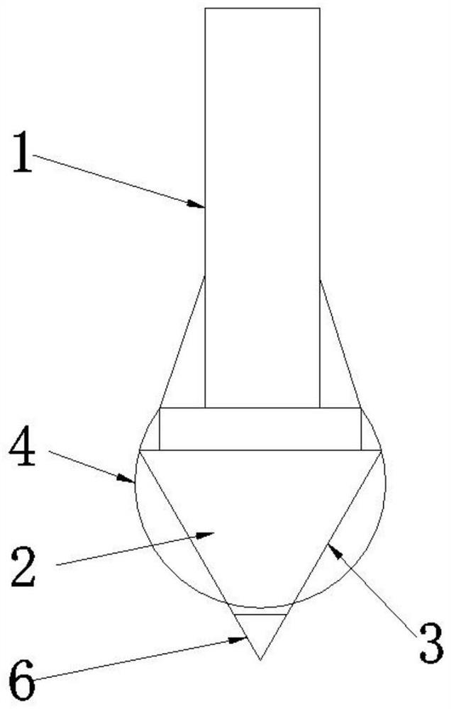 An offshore oil field drill bit