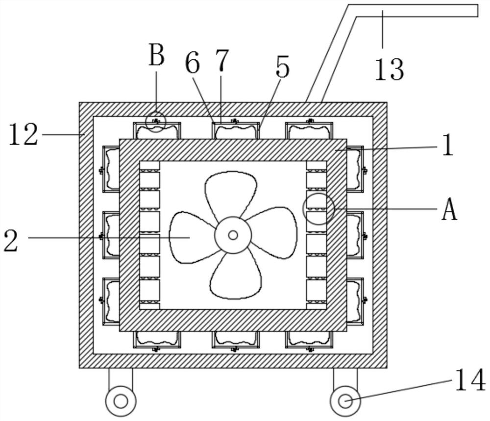 Low-noise explosion-proof fan